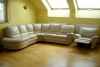 Salon d'angle cuir 7 places + relax - Miniature