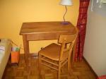 Petite table + chaise bois - Miniature