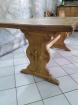 Table monastère en bois d'épicéa 140 - Miniature