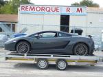 Remorque porte voiture/tracteur/palette - Miniature