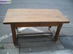 Table massive , chene - Miniature
